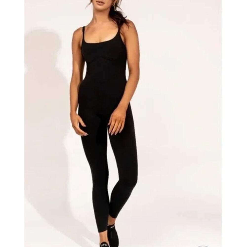 IVL Collective Bustier Unitard Jumpsuit Athletic Black Women's Size 4 / Small